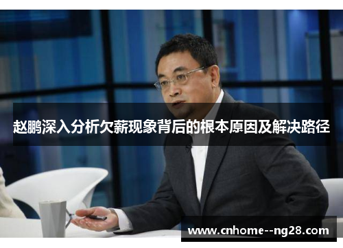 赵鹏深入分析欠薪现象背后的根本原因及解决路径